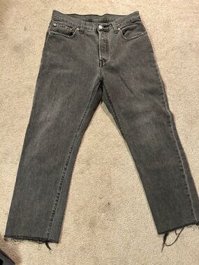 Levi's Women's Boyfriend Jeans in Washed Black